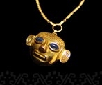 18K Gold Inca Pendant